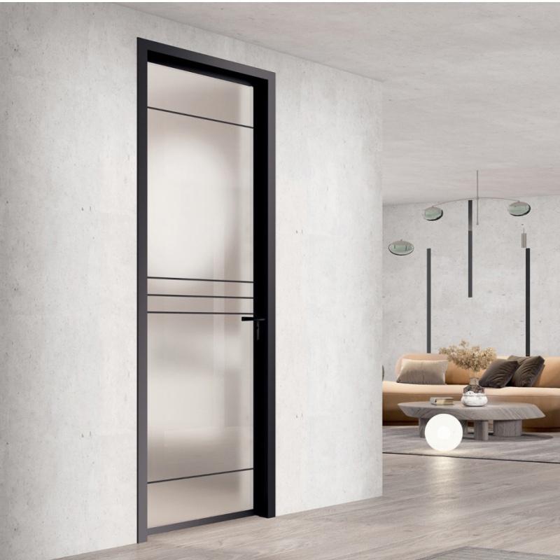 Elegant Aluminum Casement Door with Glass for Residential Patios