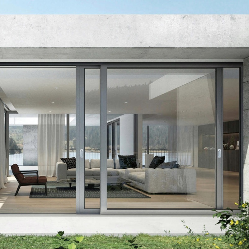 High Performance Patio Interior Aluminum Doors Glass Sliding Doors