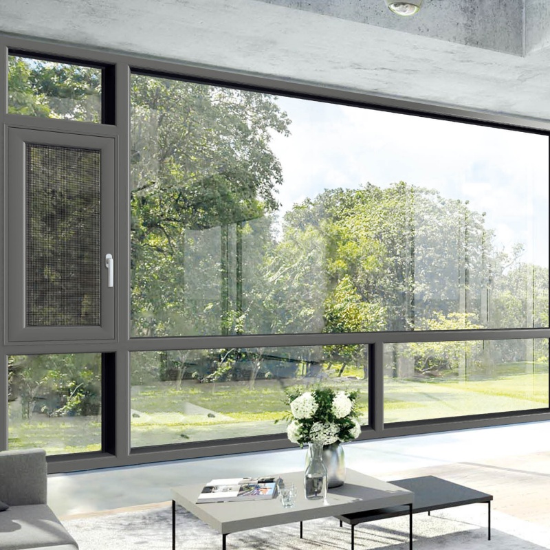 Thermal Insulation Custom Factory Interior Aluminum Casement French Doors