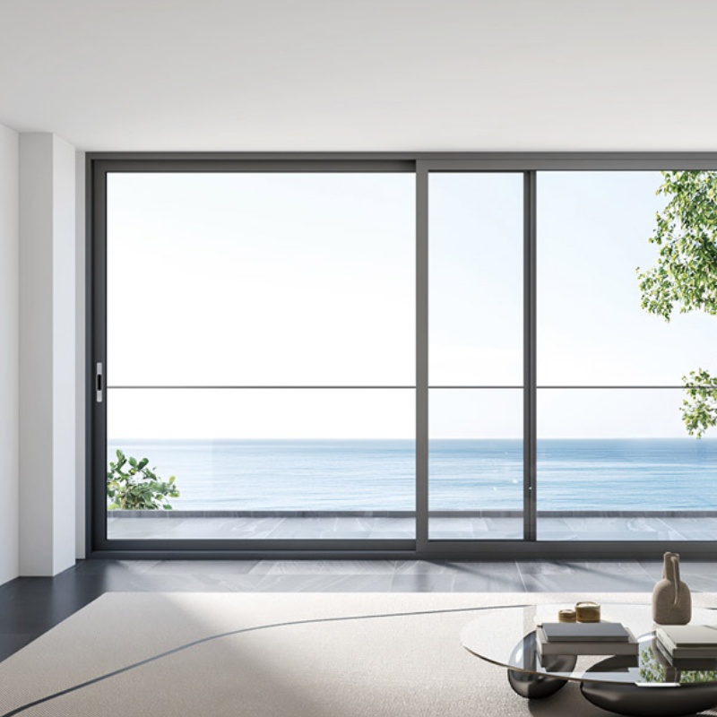 Thermal Break Exterior Glass Sliding Doors Aluminium Sliding Patio Doors