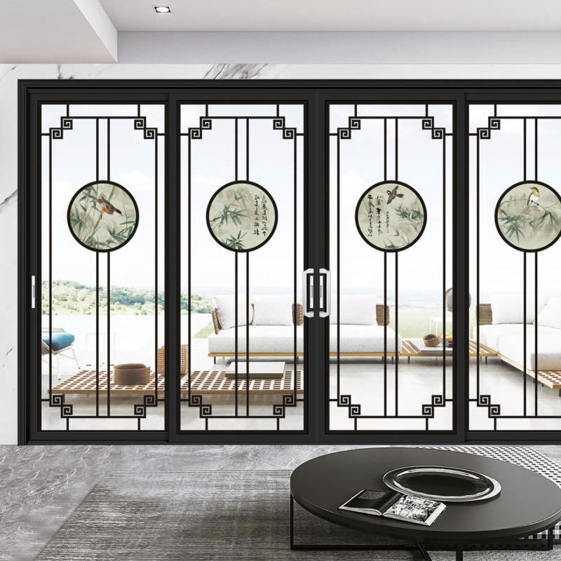 Elegant  Aluminum Automatic Sliding Glass Doors for Exteriors
