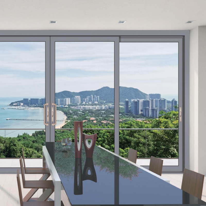 Manufacturer House Exterior Aluminum Door Waterproof 96 X 80 Patio Sliding Door