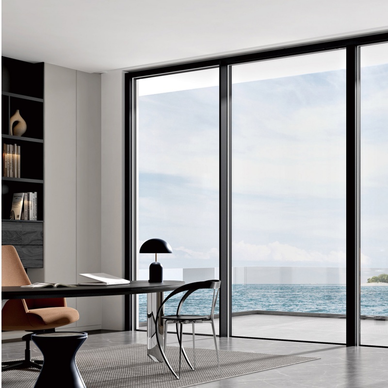 Aluminum Double Glazing Sliding Armor House Glass Aluminum Patio Sliding Door
