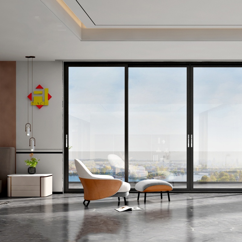 Elegant  Aluminum Automatic Sliding Glass Doors for Exteriors