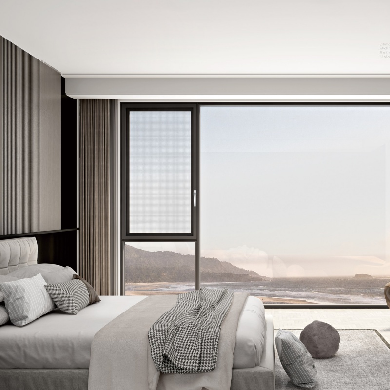 Frame Narrow New Casement Double Glass Open Inside Windows for Sales China Good Efficient Factory