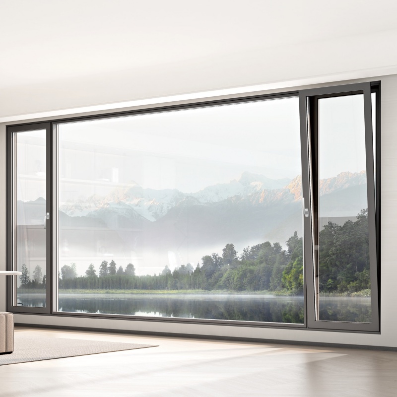 Double Glazed Hollow Glass Tilt and Turn Awning Casement Window with Flyscreen