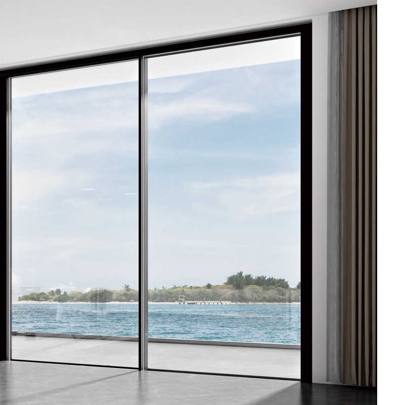 Residential Houses Modern Aluminum Narrow Frames Double Glazed Sliding Windows