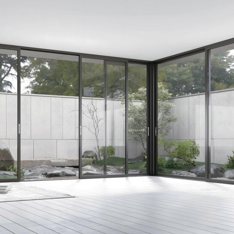 Premium Double Glazed Aluminum Sliding Doors for Patios