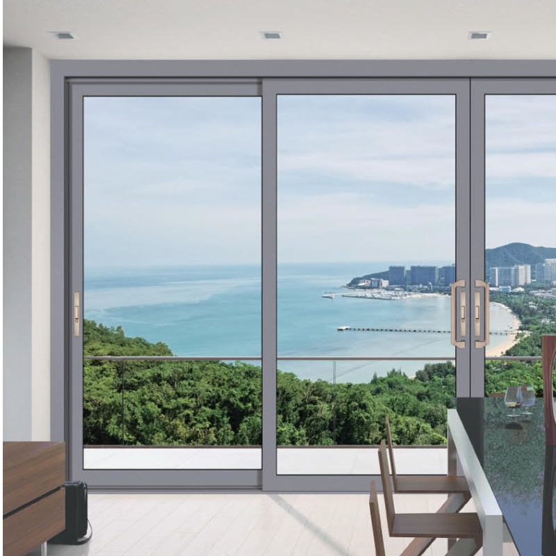 Manufacturer House Exterior Aluminum Door Waterproof 96 X 80 Patio Sliding Door