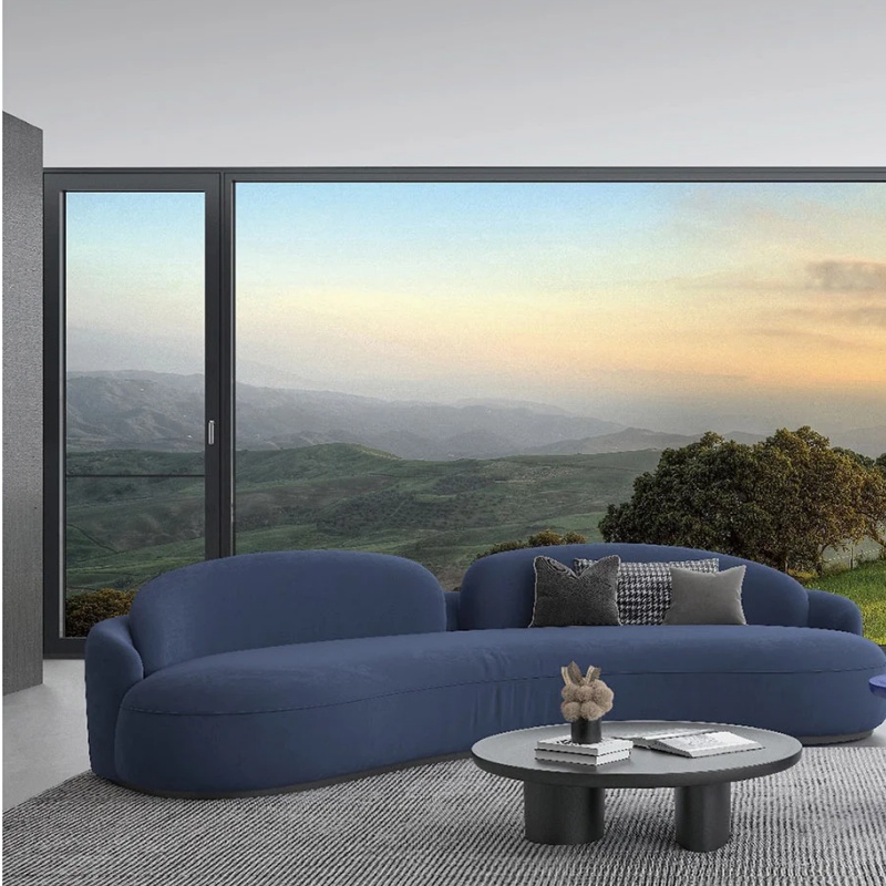 Aluminium Window Soundproof Heat Insulation Glazed Glass Casement for Skylight