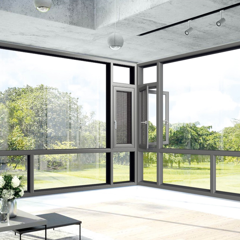 Sound Insulationatmospheric Opening Casement Aluminium Windows Aluminium Windows with Mosquito Net