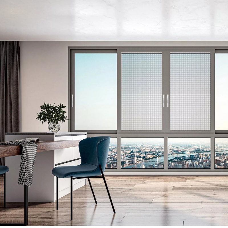 Manufacturer Commercial Patio Aluminum Door Waterproof 96X80 Aluminum Glass Sliding Door