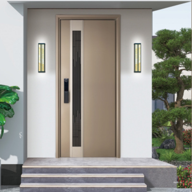 Eehe Steel Entry Door with Metal Frame and Aluminium Front with Sound Insulation Double Glazed Glass CSA