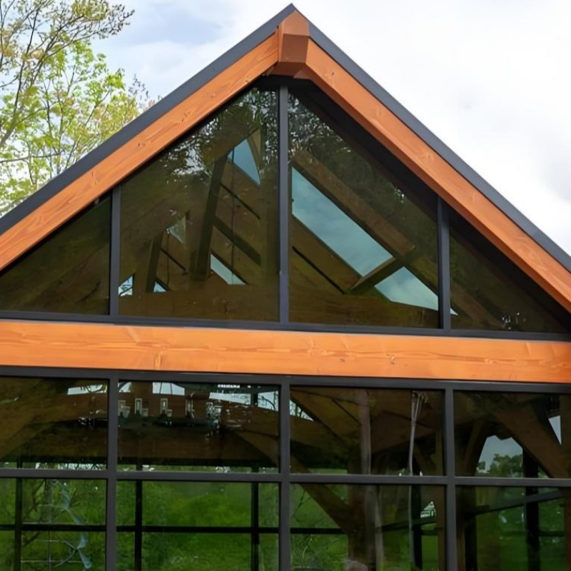 Luxury Aluminum Electric Movable Roof Sunroom Large Glass Panels Thermal Break Frame and Smooth Motorized Movement Mobile Sunroom_copy