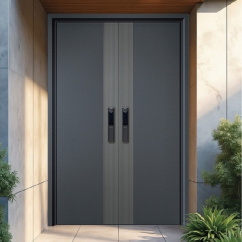 Eehe Architectural Steel Entry Door Steel Frame and Aluminium Front Doors with Airtight Design As2047 Plus Aluminum Entrance