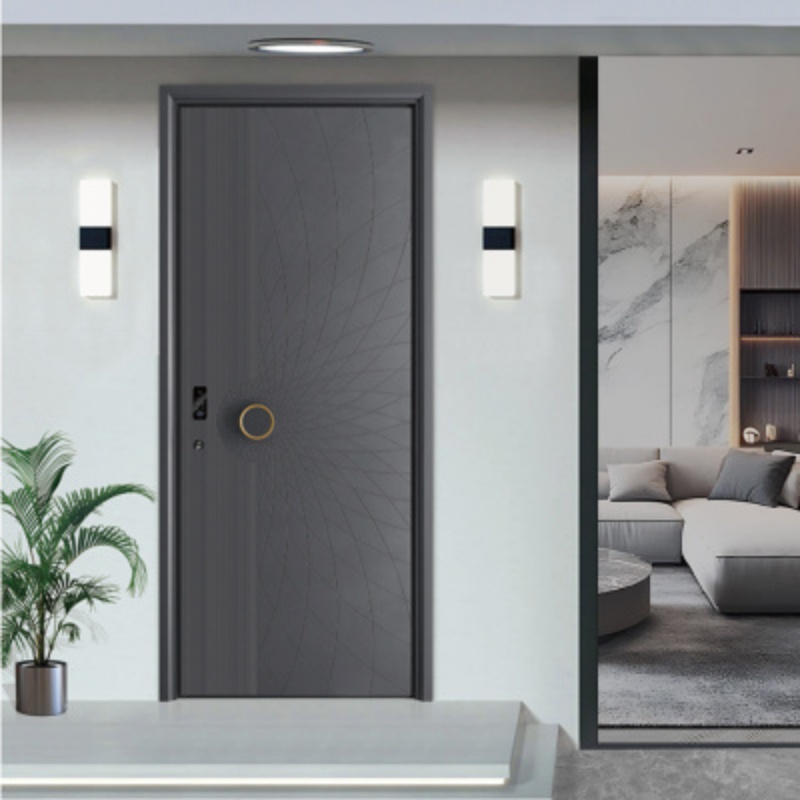 Eehe High Performance Full Glass Exterior Entry Door and Aluminium Front with Low Maintenance CE Entrance Door Design