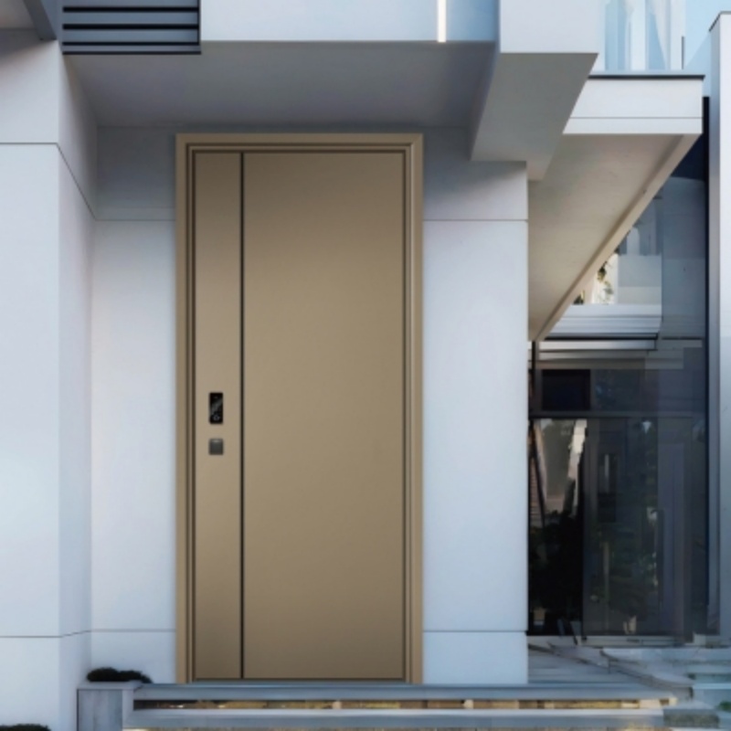 Eehe Entry Door with Window That Opens and Aluminium Front with High Security Tempered Glass Project Ready Support As2047