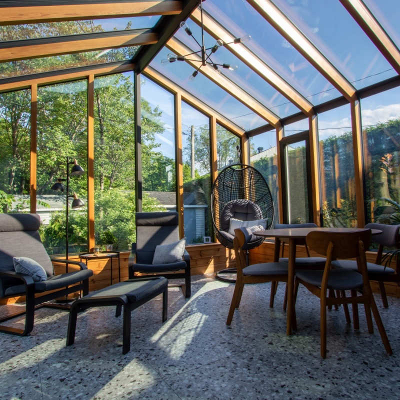 Corrosion Resistant Aluminum Profile Bulk Order Available Energy Efficient Design Aluminum Sunroom