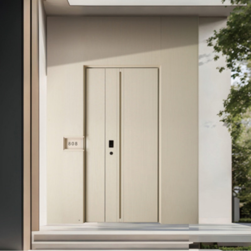 Eehe Double Entry Doors Glass with High Security Double Glazed Glass CE Designed for Retail Shops and Aluminium Front