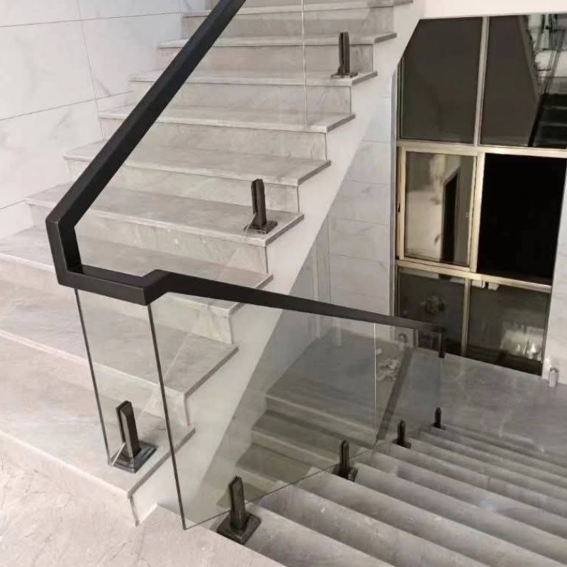 High Strength Frameless Glass Railing Solution for Commercial and Public Buildings