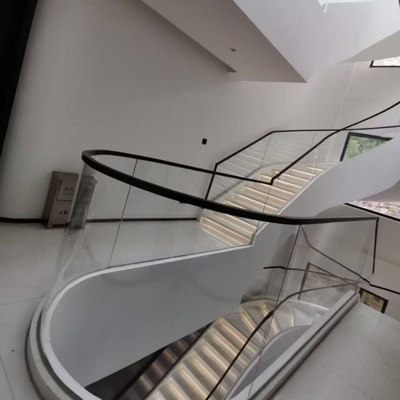 Custom Tempered Glass Balustrade System for Balcony Stair and Terrace Safety