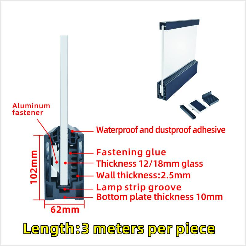 Outdoor Balcony Glass Railing Stainless Steel Handrail System High Strength Safety