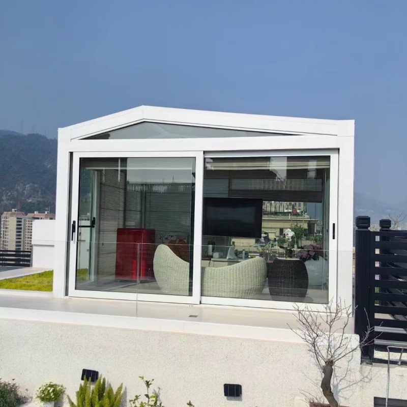 Outdoor Anti UV Waterproof Windproof Easy Installation Backyard Garden Decoration Mobile Aluminum Retractable Sunroom