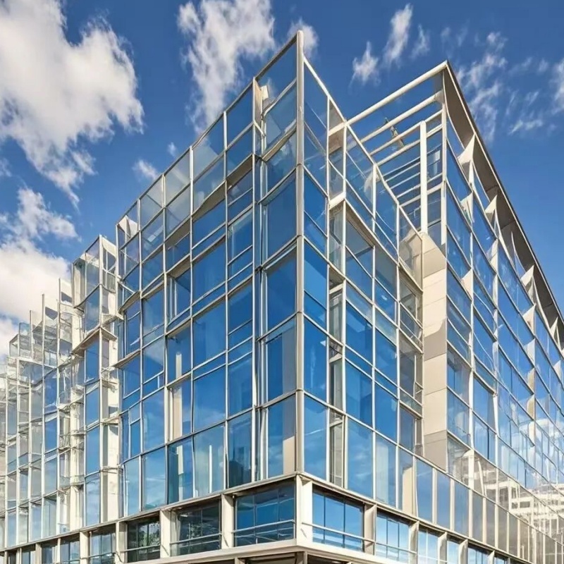 Stick System Curtain Wall Design Supplier High Performance Office Prefabricated Curtain Wall