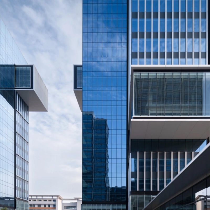 All Glass Curtain Wall Design Contemporary Offices Curtain Wall
