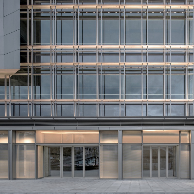 Premium Modern Corporate Office Exteriors Engineered Unitized Glass Curtain Wall