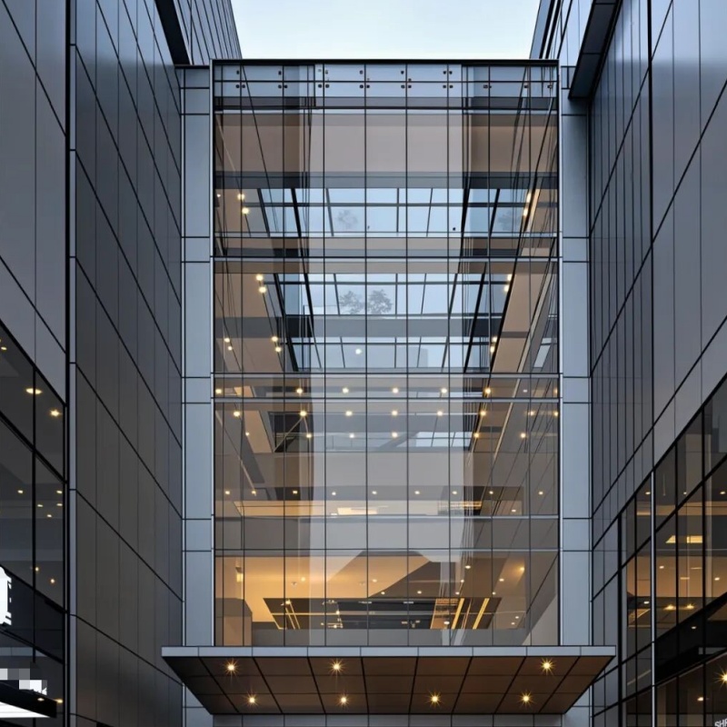 High Quality Framed Glass Contemporary Office Buildings Featuring Strong Curtain Wall