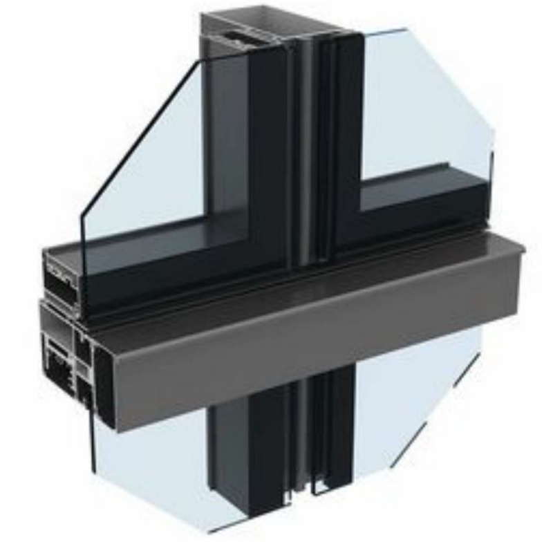 High Performance Commercial Durable Modern System Hotel Facade Unitized Aluminum Aluminium Glass Curtain Wall