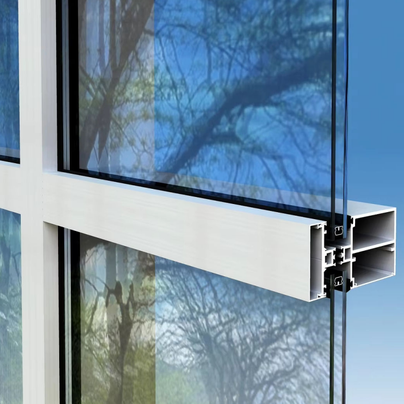 High Performance Commercial Durable Modern System Hotel Facade Unitized Aluminum Aluminium Glass Curtain Wall