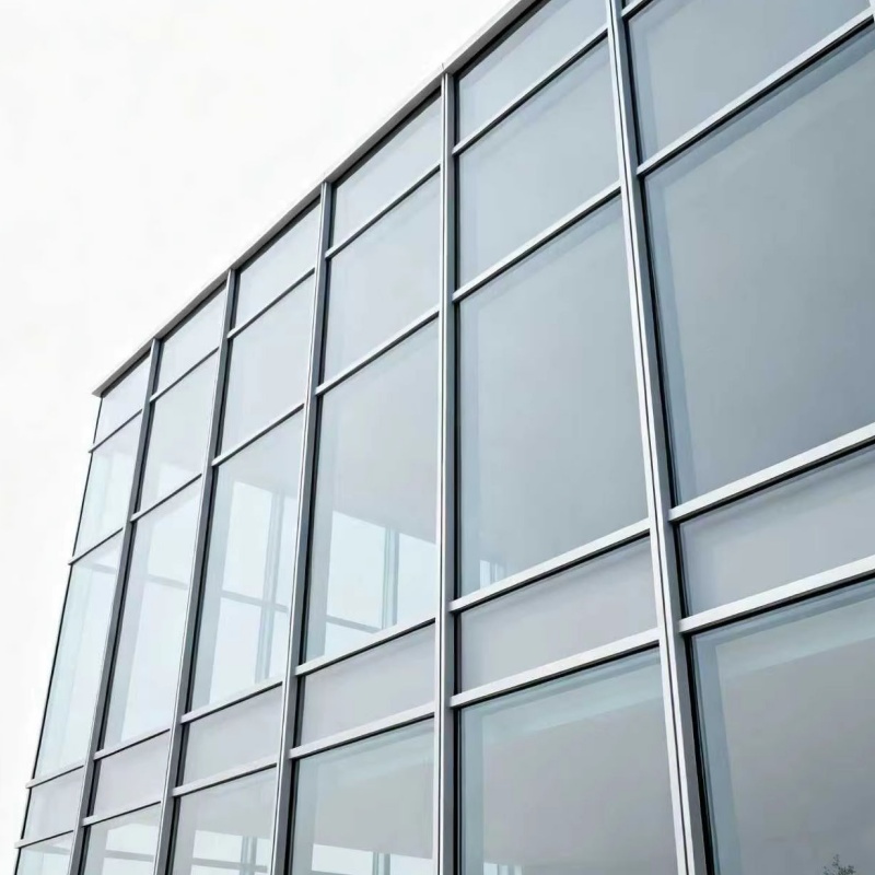 Tempered Glass Facade Price Manufacturer Glass Structure Prefabricated Curtain Wall_copy