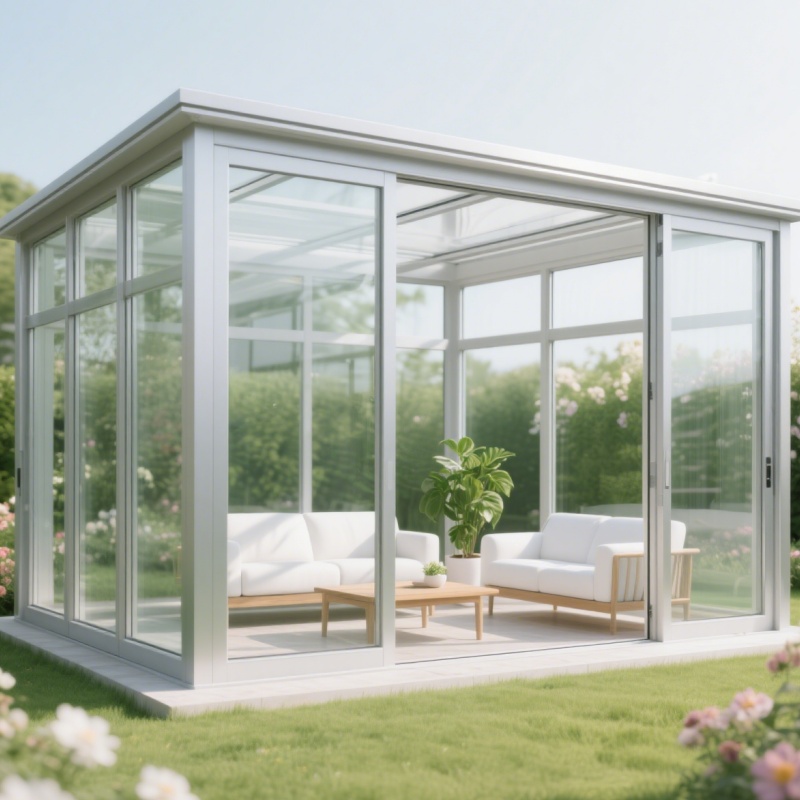 Custom High Quality Frame Tempered Glass Roof Hotel Restaurant Terrace Mobile Aluminum Retractable Sunroom