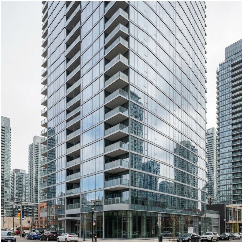 Exterior Glass Wall Construction Supplier High Performance Details Prefabricated Curtain Wall