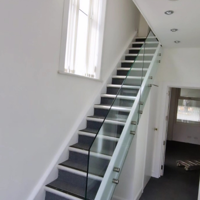 Custom Tempered Glass Balustrade System for Balcony Stair and Terrace Safety