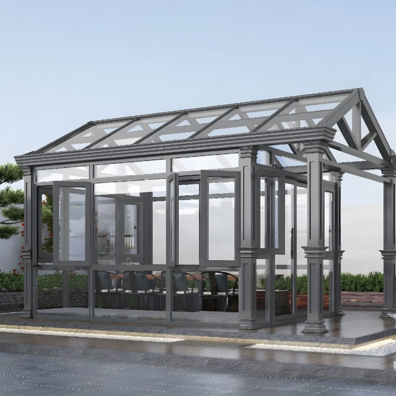 Outdoor Anti UV Waterproof Windproof Easy Installation Backyard Garden Decoration Mobile Aluminum Retractable Sunroom
