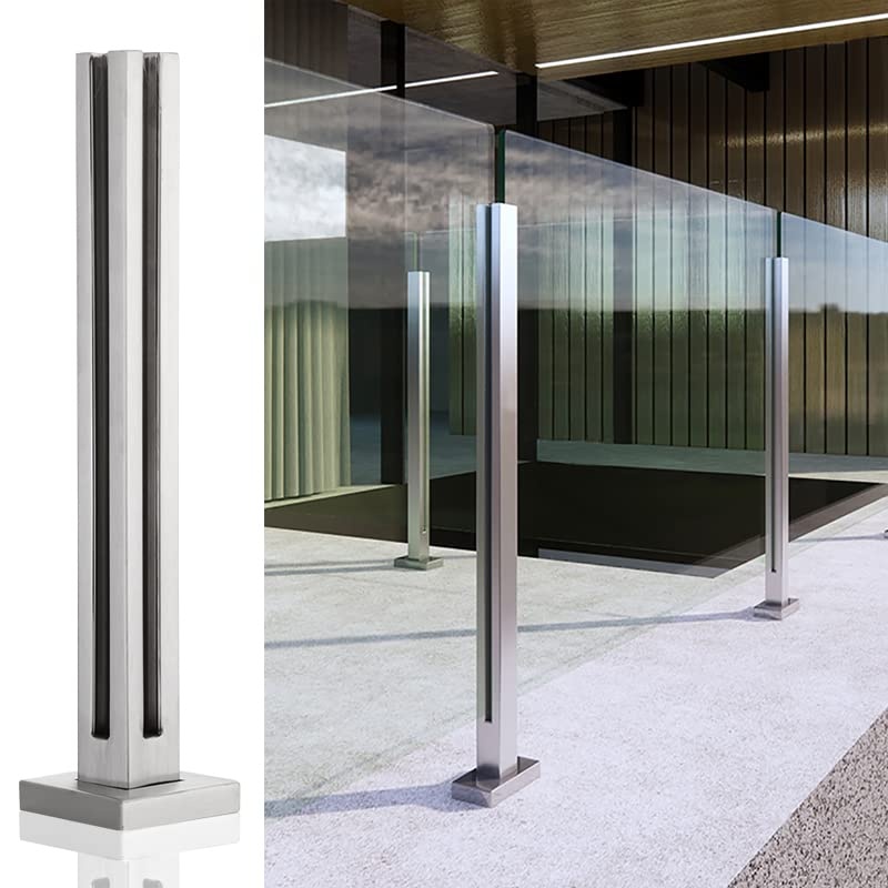 Glass Panel Railing Stainless Steel Handrail System for Staircase Balcony Application