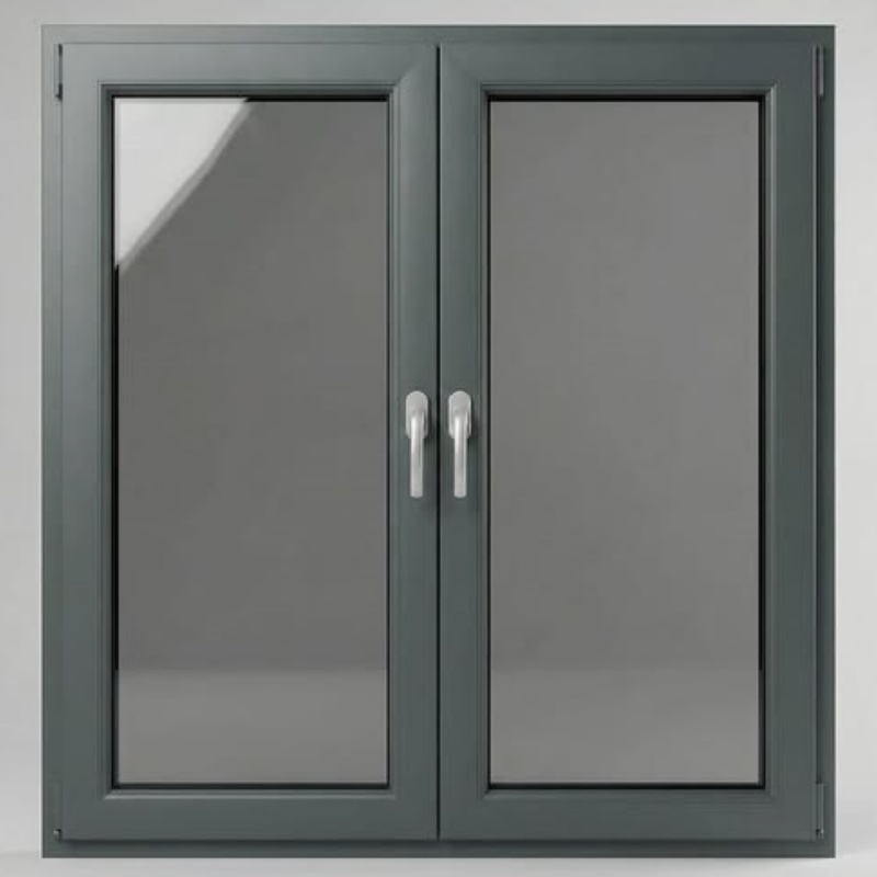Manufacture Soundproof Tryba Shanghai PVC UPVC Double Glazed Windows and Doors Vinyl Window