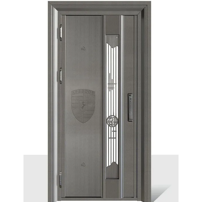Metal Security Front Entrance Door for Houses Stainless Steel Door
