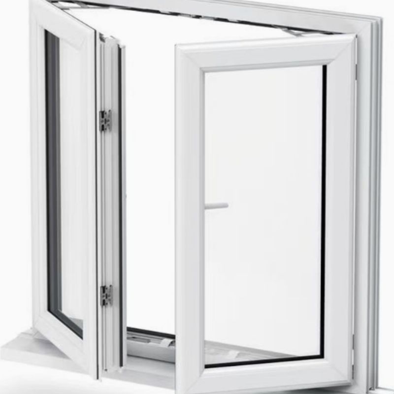 UPVC Sliding Windows Three Tracks PVC UPVC Sliding Windows