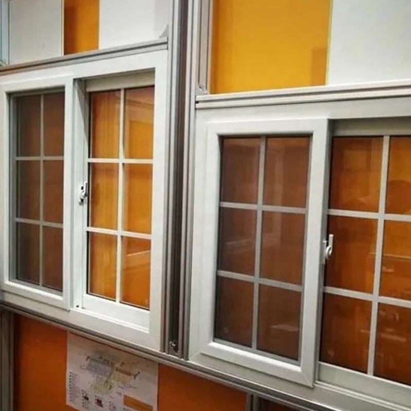 Customized Big Size Aluminum Alloy Modern Glass French Window