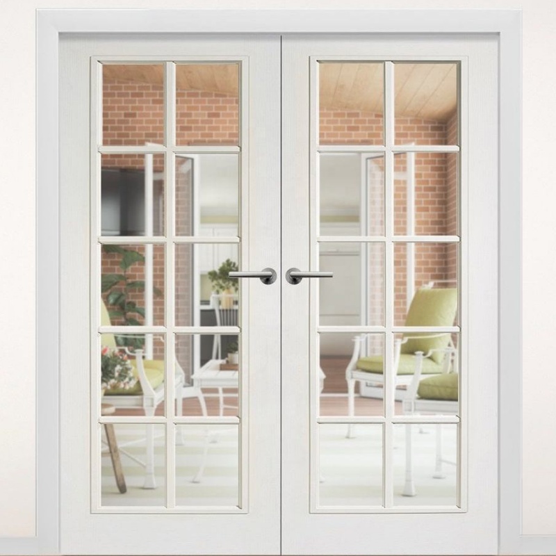 Elegant PVC Wooden Door for Guesthouses with Solid Core in Guangzhou