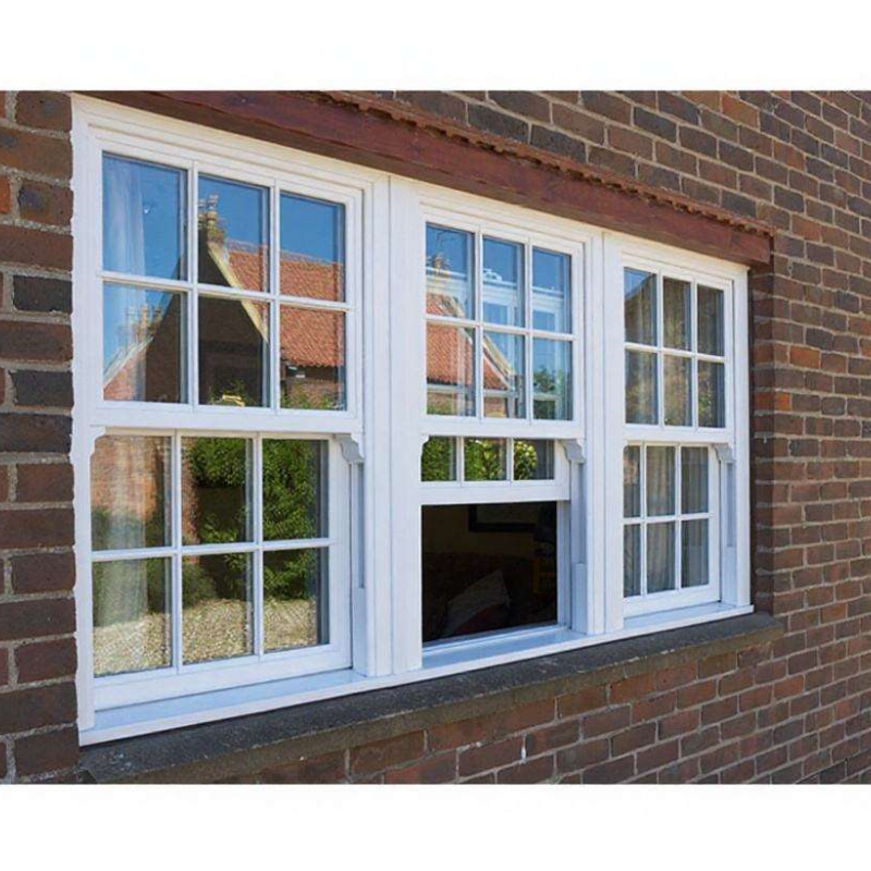 Manufacture Soundproof Tryba Shanghai PVC UPVC Double Glazed Windows and Doors Vinyl Window