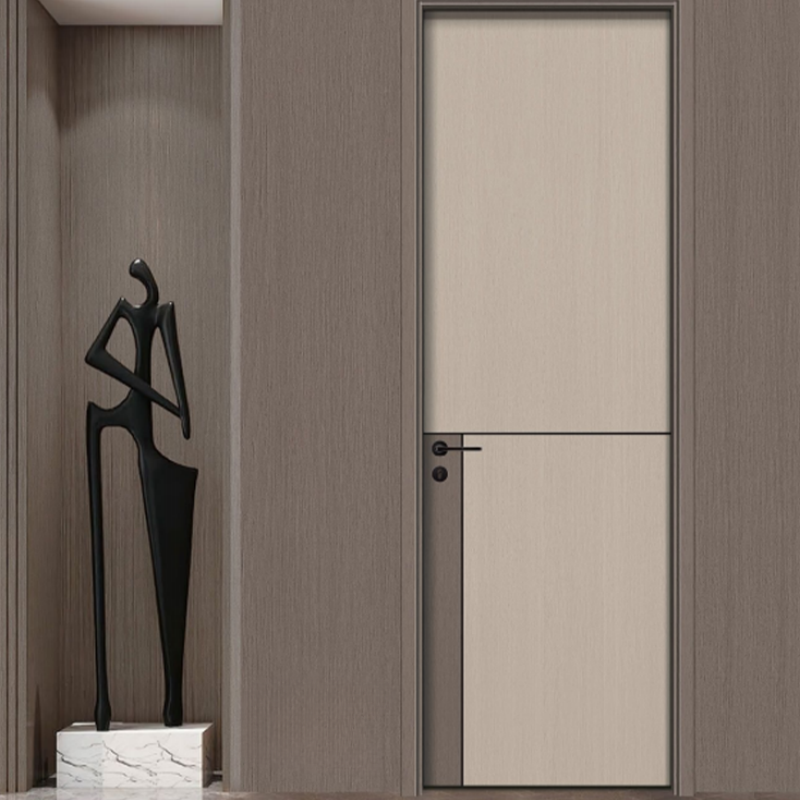 Elegant Solid Oak Wood Compound Door with Modern Design Features Interior Door