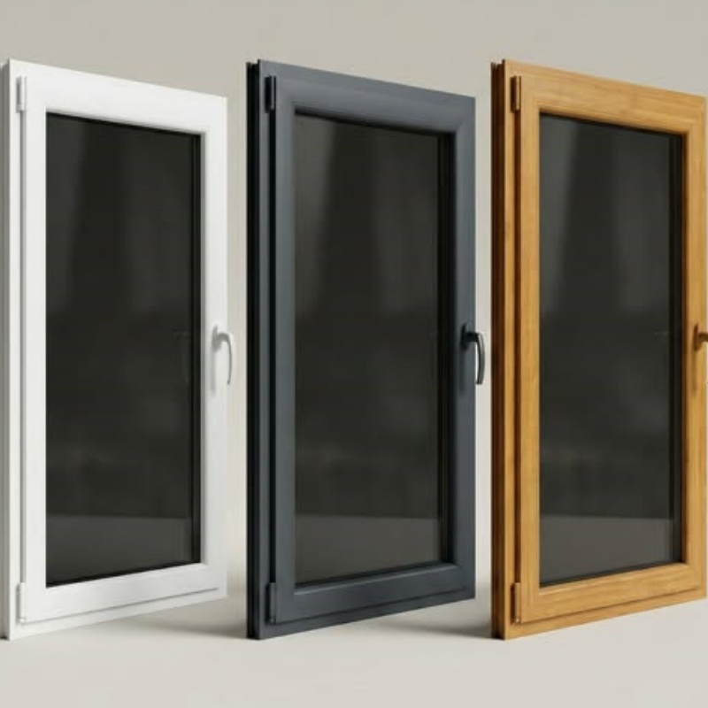 Dust-Proof Thermal Insulation Tryba Shanghai Modern Style Windows PVC Window