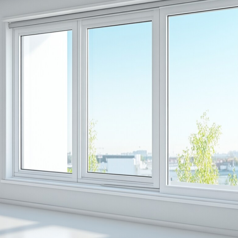 Tegood American Standard Double Pane Glass UPVC/PVC Vinyl Hinged Hand Crank Open Casement Windows