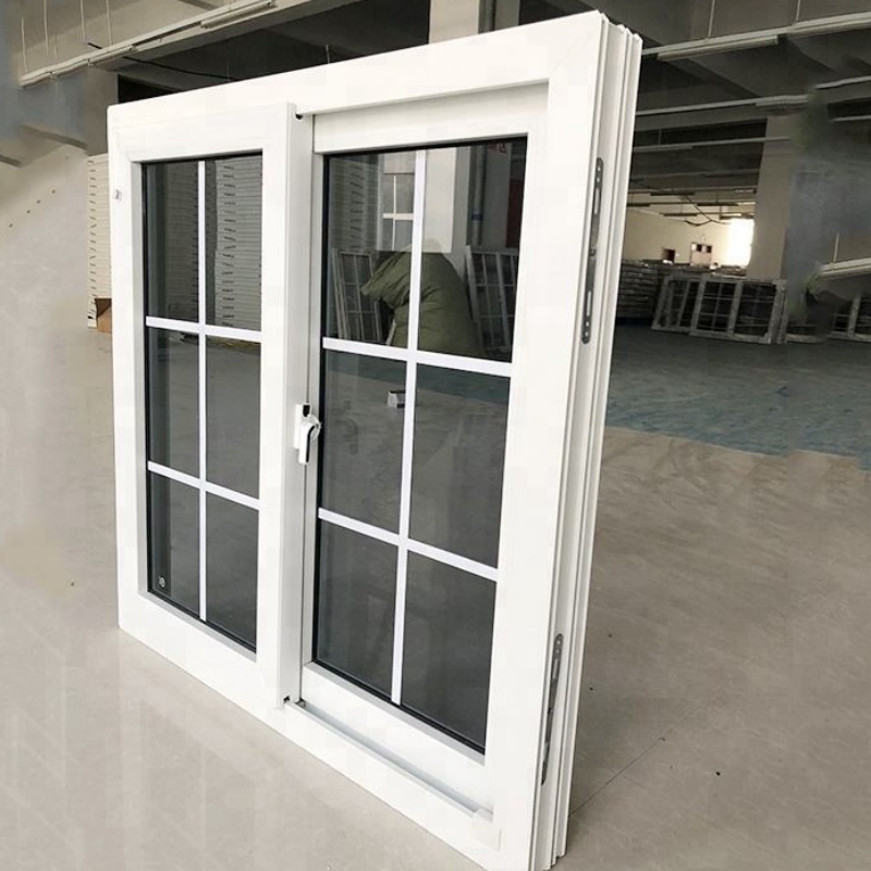 Shanghai Factroy Renolit Film Finish with Reinforced Corner Brackets Aluminum French Windows for Coastal Homes