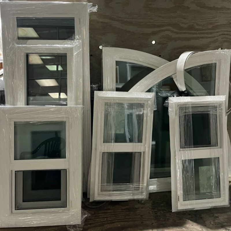UPVC PVC Windows Single Double Glassed Sliding PVC Windows with Grill Design for Residences Workshop
